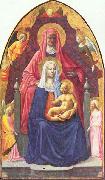 MASOLINO da Panicale Madonna and Child, Saint Anne and the Angels France oil painting artist